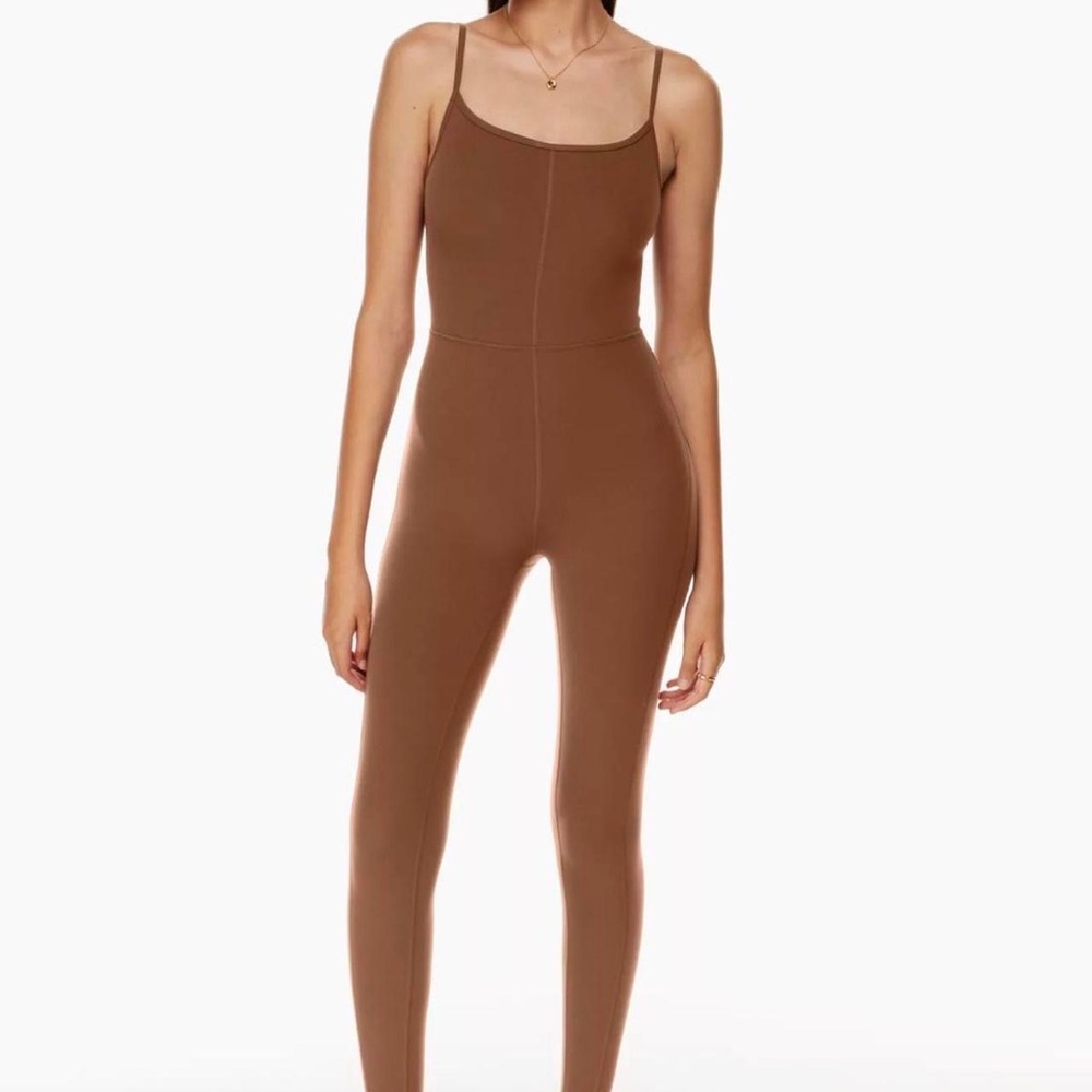 Aritizia Wilfred Divinity Jumpsuit in Cognac